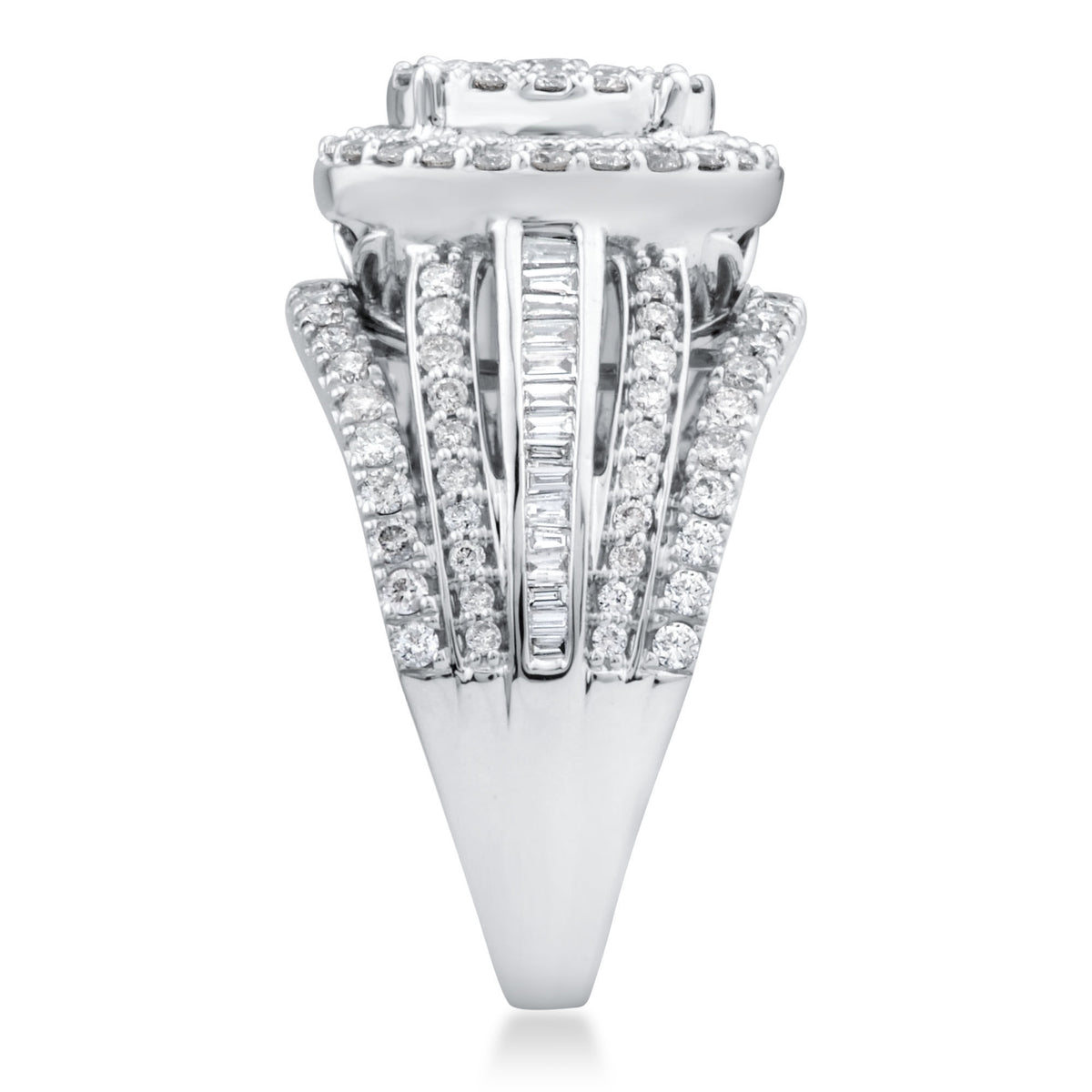 Composite Diamond Engagement Ring in 10K White Gold (1 1/2 ct. tw.)