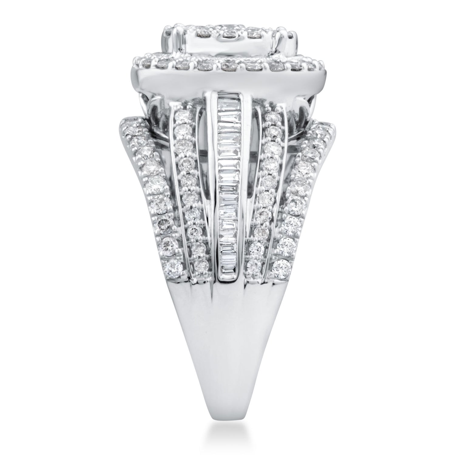 Composite Diamond Engagement Ring in 10K White Gold (1 1/2 ct. tw.)