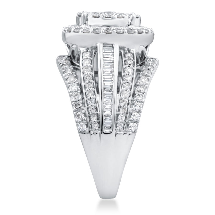 Composite Diamond Engagement Ring in 10K White Gold (1 1/2 ct. tw.)