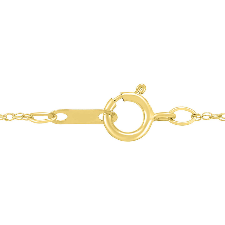 Citrine and Diamond Accent Pendant in 10K Yellow Gold