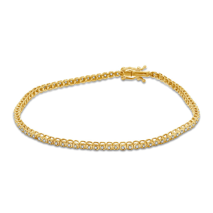 1/4 ct. tw. Diamond Tennis Bracelet in 10K Yellow Gold