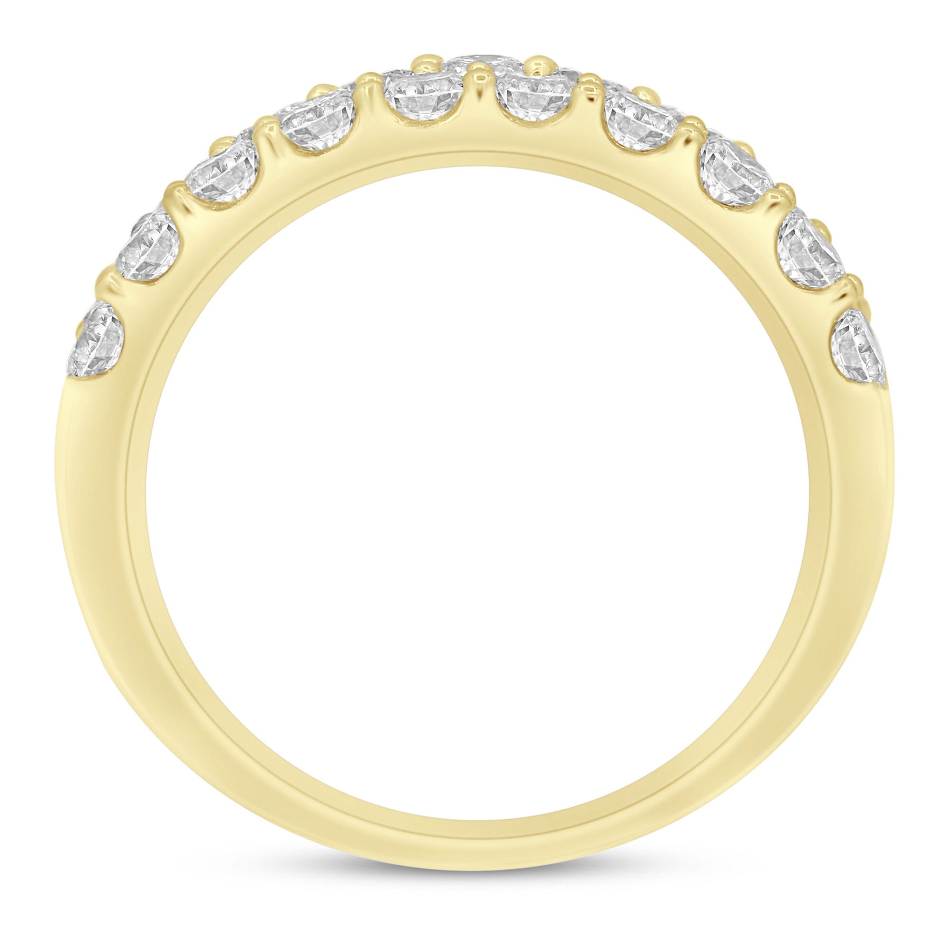 Wide Diamond Anniversary Band in 14K Yellow Gold (1 1/2 ct. tw.)