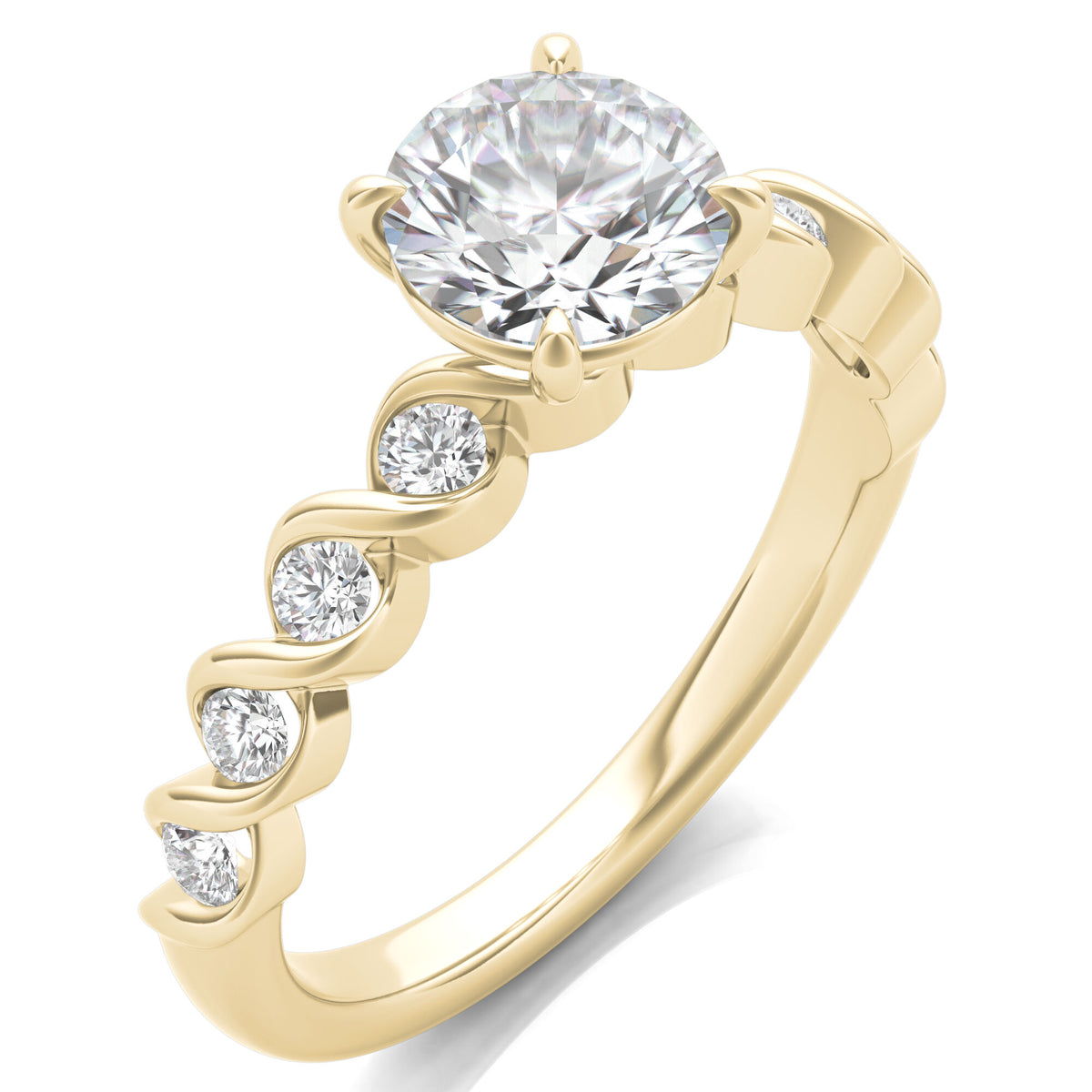 Diamond Engagement Ring in 14K Yellow Gold (1 1/3 ct. tw.)