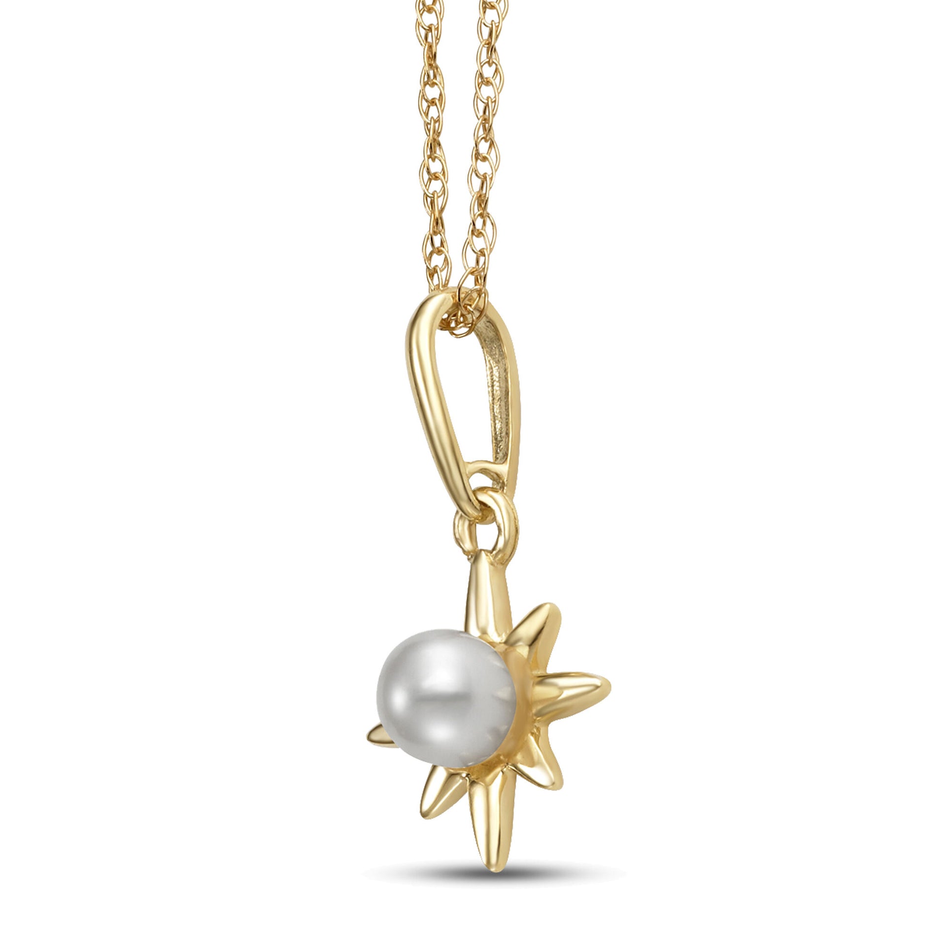 Freshwater Cultured Pearl Pendant in 14K Yellow Gold