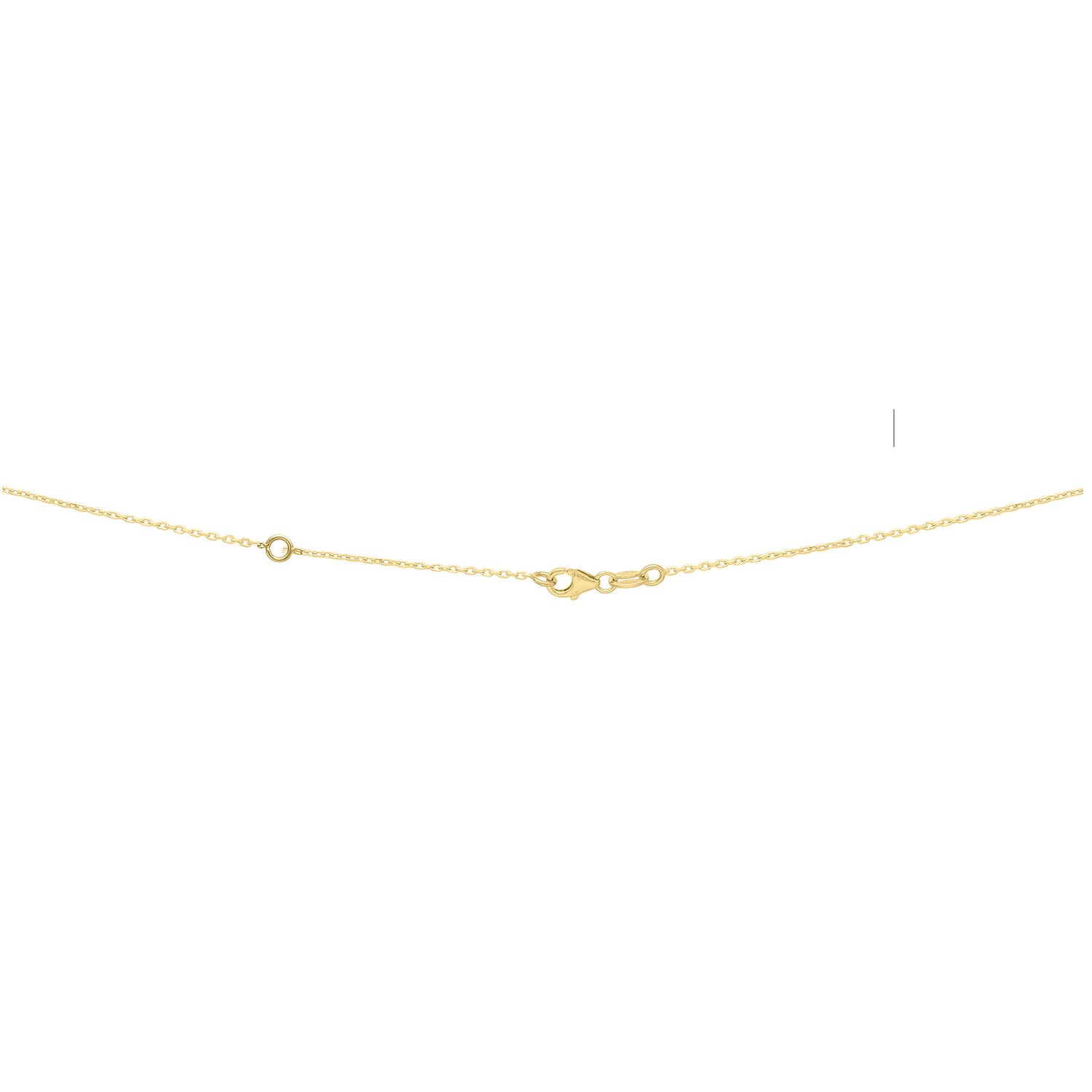 Tri-Color Stationed Bead Chain in 14K Gold