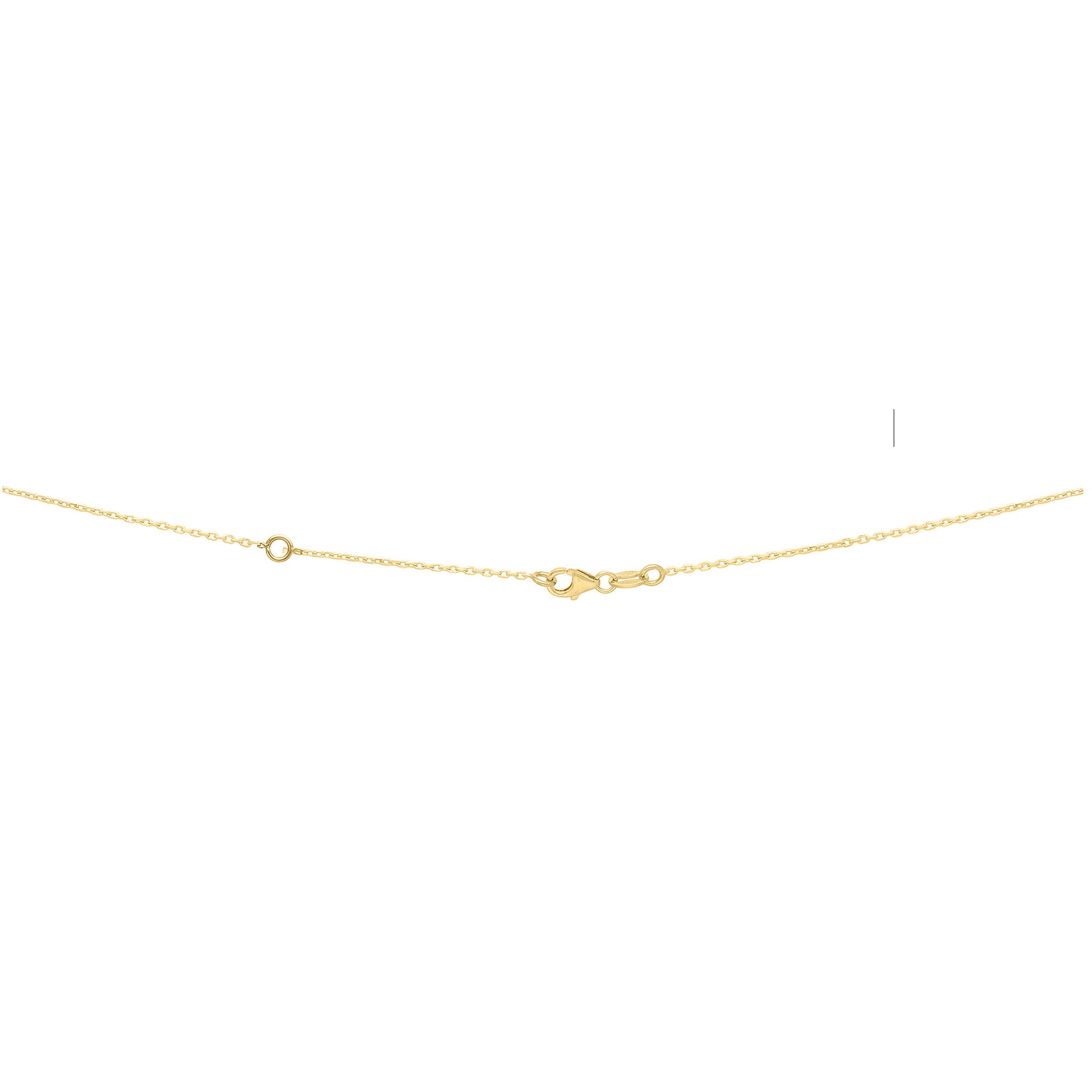Tri-Color Stationed Bead Chain in 14K Gold