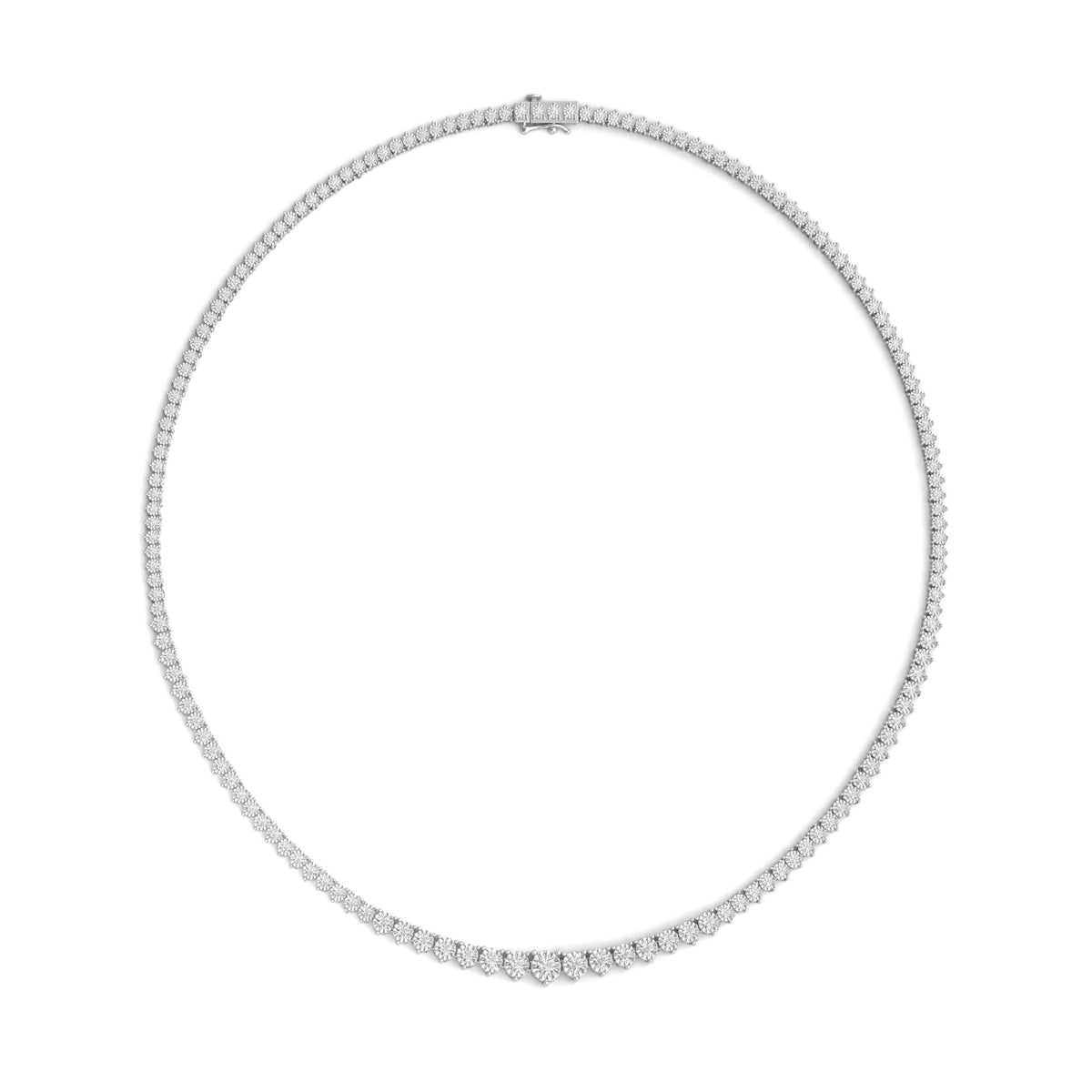 4 ct. tw. Diamond Necklace in 14K White Gold