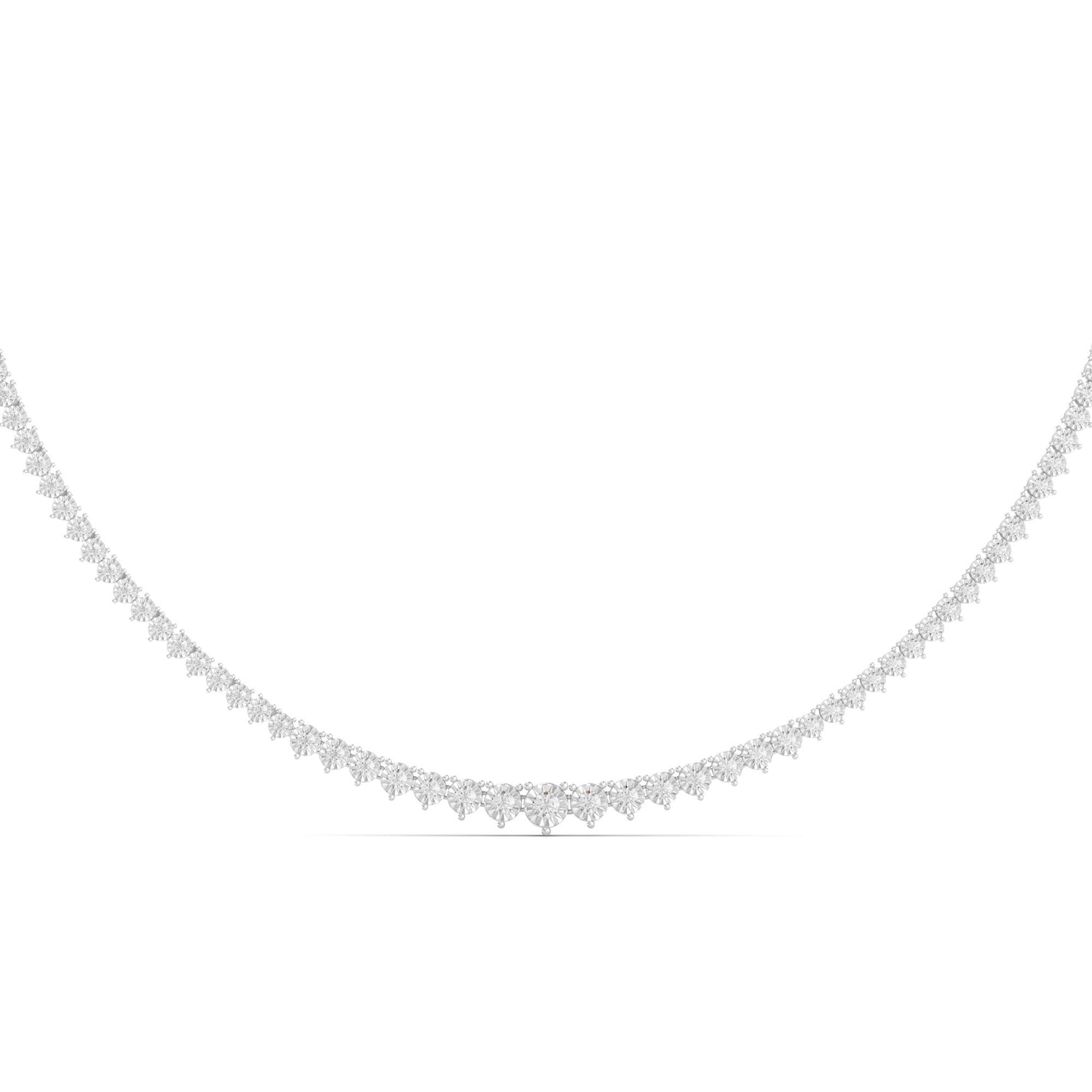 4 ct. tw. Diamond Necklace in 14K White Gold