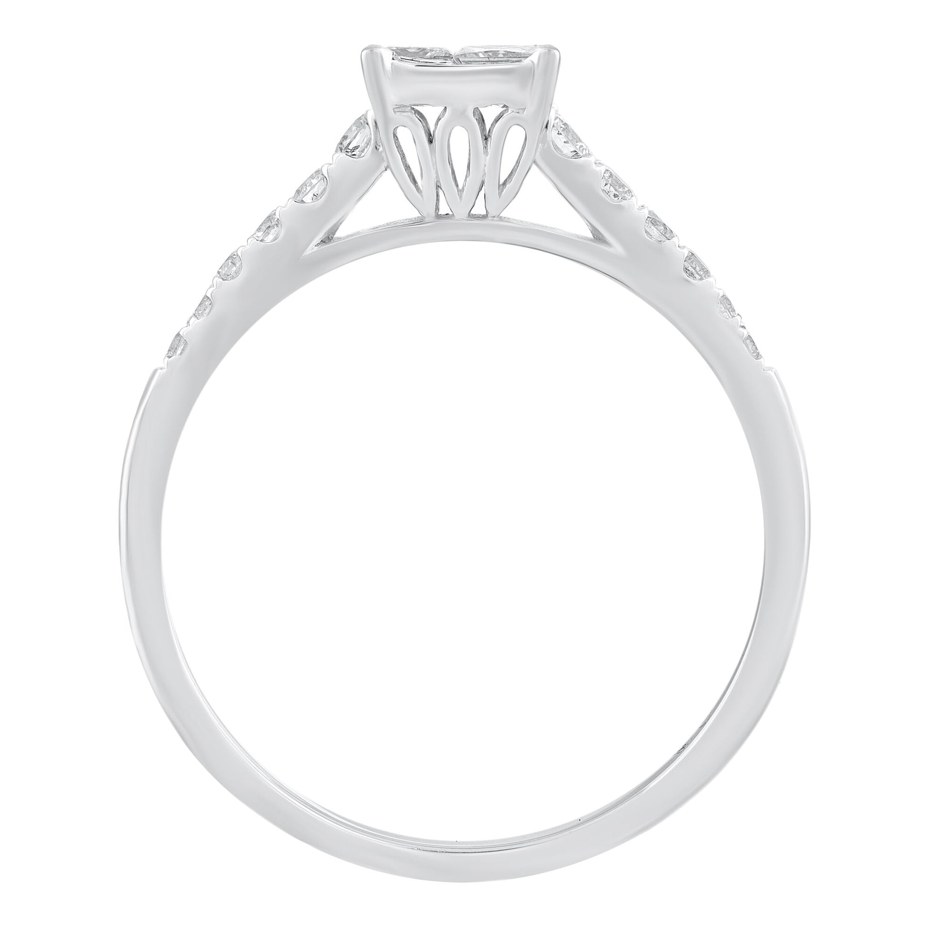 Diamond Engagement Ring in 10K White Gold (1/2 ct. tw.)