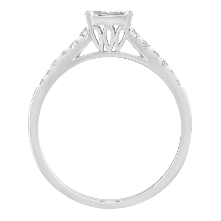 Diamond Engagement Ring in 10K White Gold (1/2 ct. tw.)