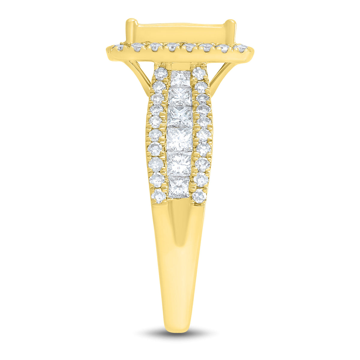 Composite Diamond Engagement Ring in 10K Yellow Gold (2 ct. tw.)