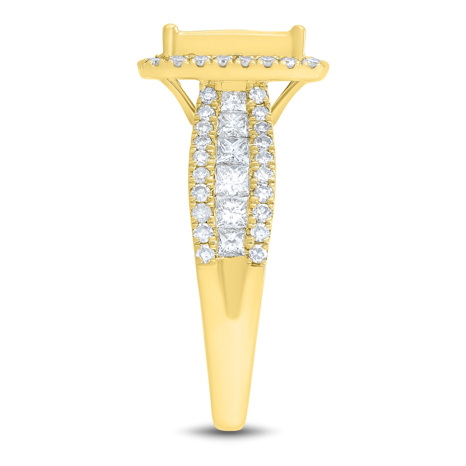 Composite Diamond Engagement Ring in 10K Yellow Gold (2 ct. tw.)