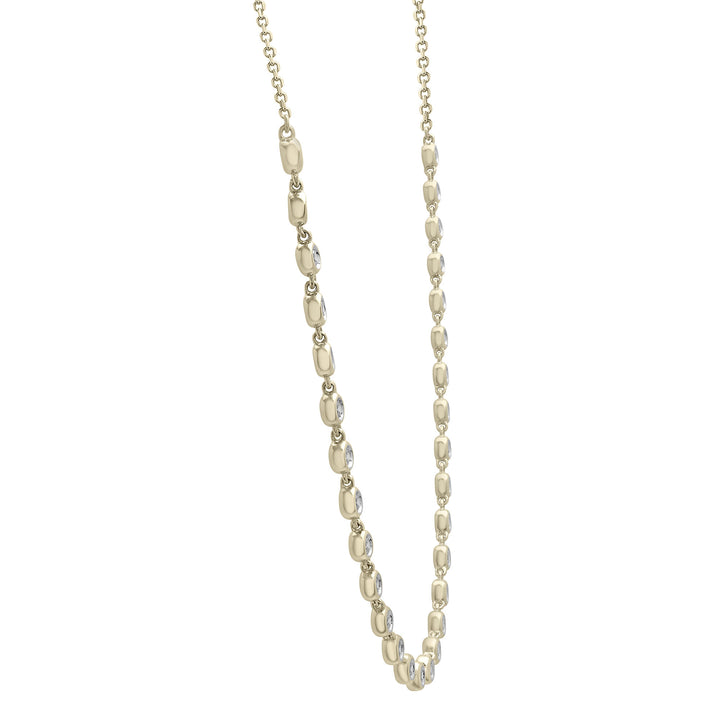 Diamond Bezel Necklace in 10K Yellow Gold (1 ct. tw.)