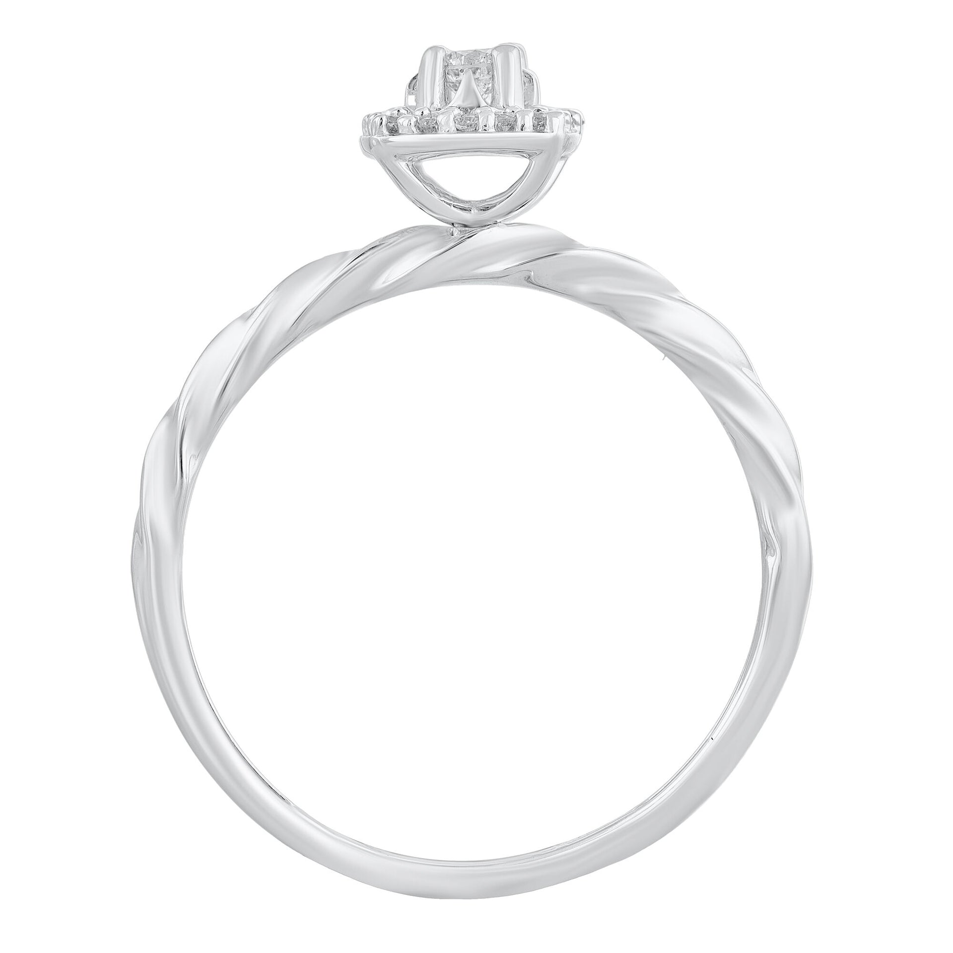 Diamond Ring in 10K White Gold (1/7 ct. tw.)