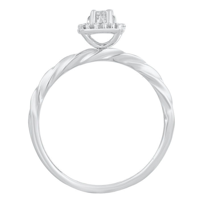 Diamond Ring in 10K White Gold (1/7 ct. tw.)