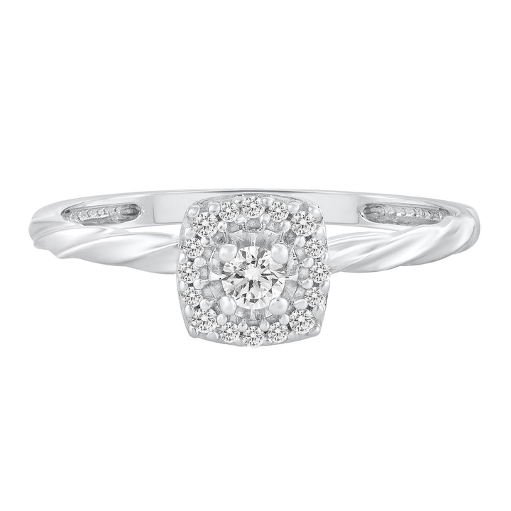 Diamond Ring in 10K White Gold (1/7 ct. tw.)