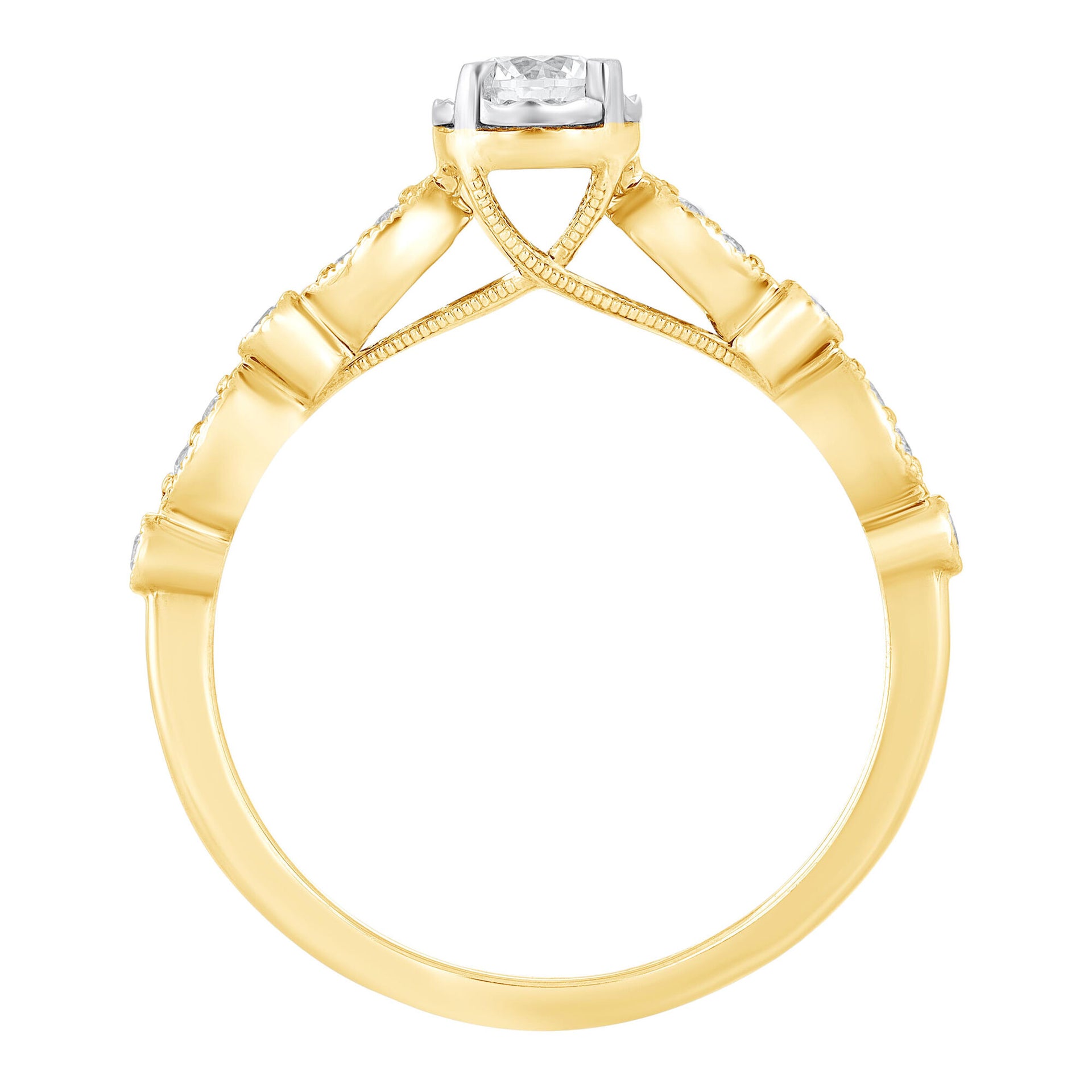 Diamond Engagement Ring in 10K Yellow Gold (1/3 ct. tw.)