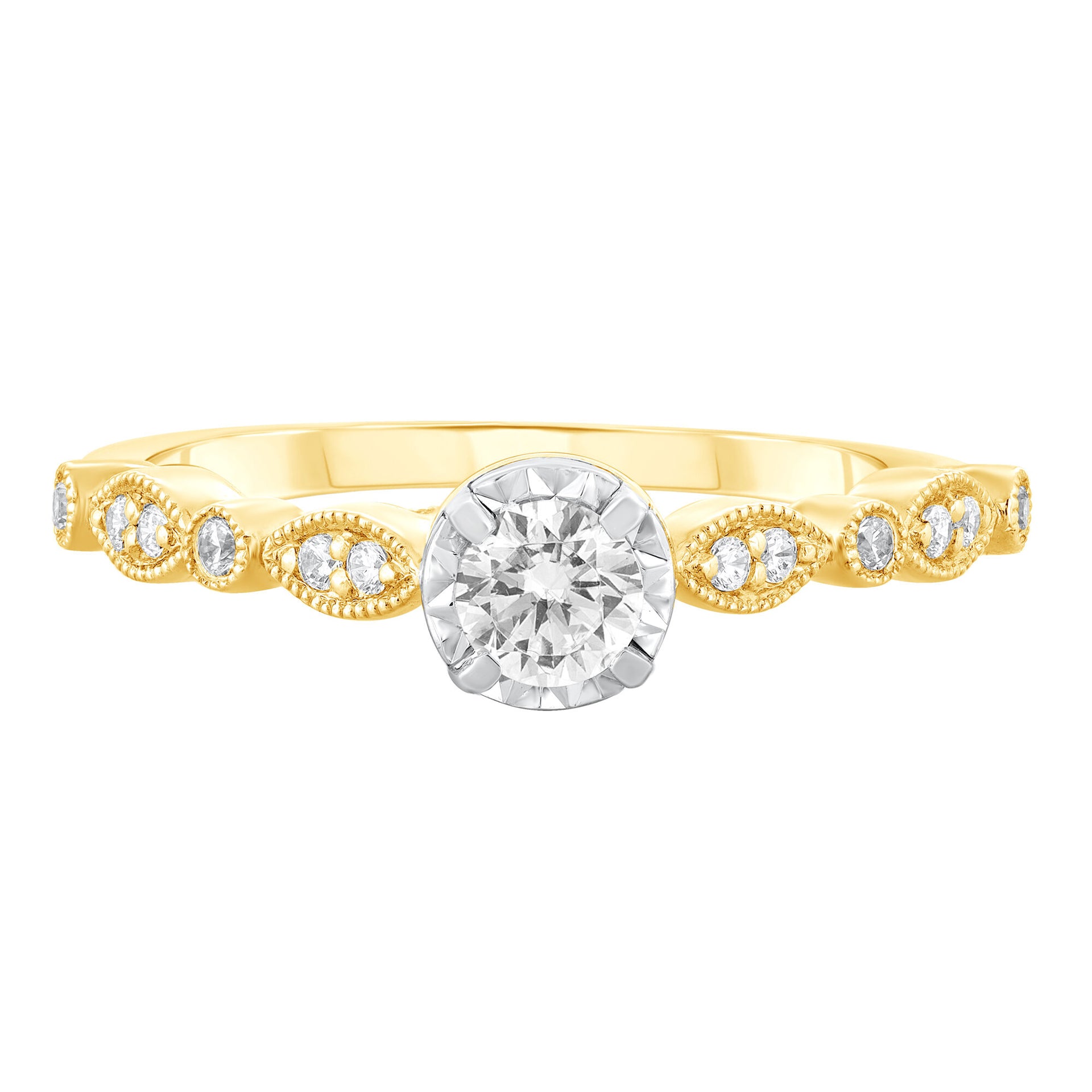Diamond Engagement Ring in 10K Yellow Gold (1/3 ct. tw.)