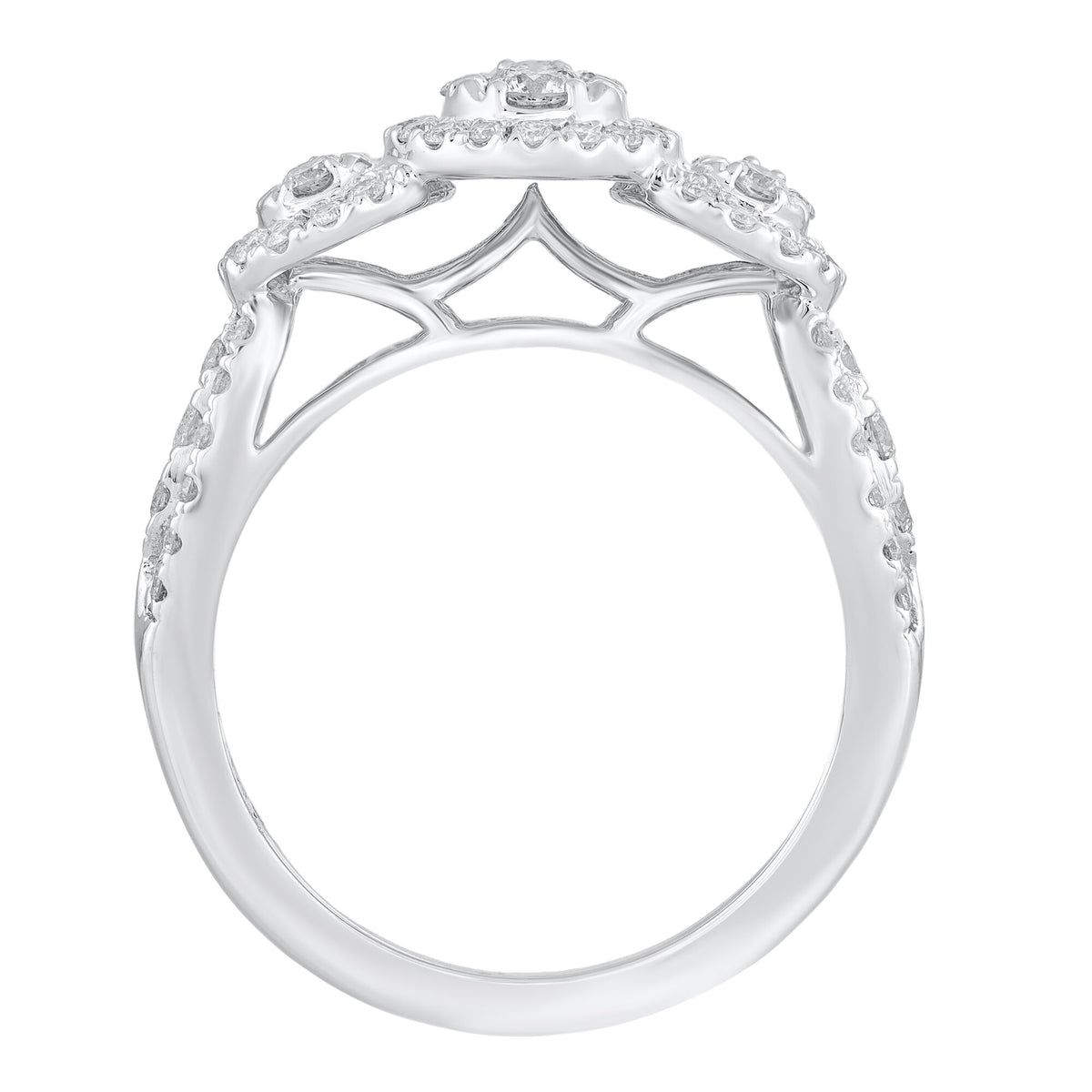 Diamond Engagement Ring in 10K White Gold (1 ct. tw.)