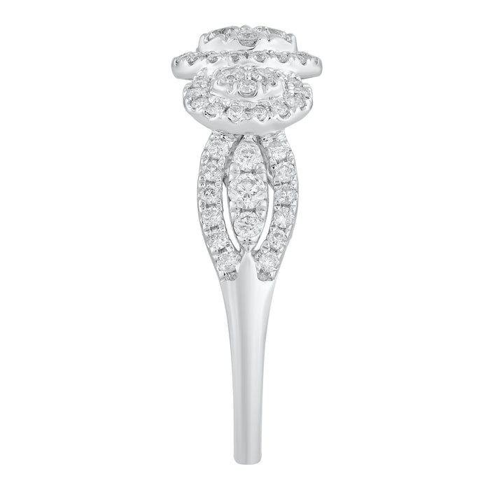 Diamond Engagement Ring in 10K White Gold (1 ct. tw.)