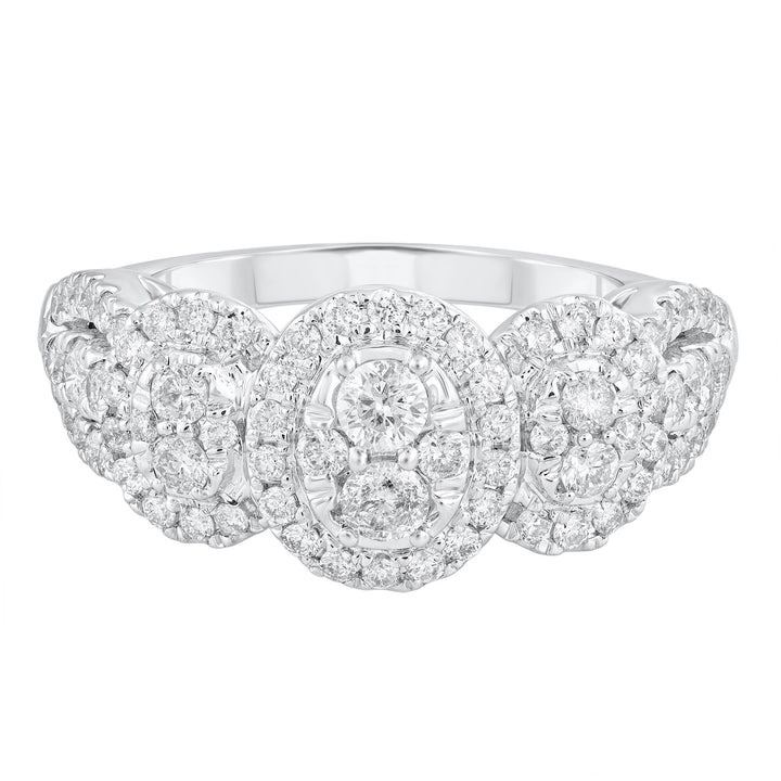 Diamond Engagement Ring in 10K White Gold (1 ct. tw.)