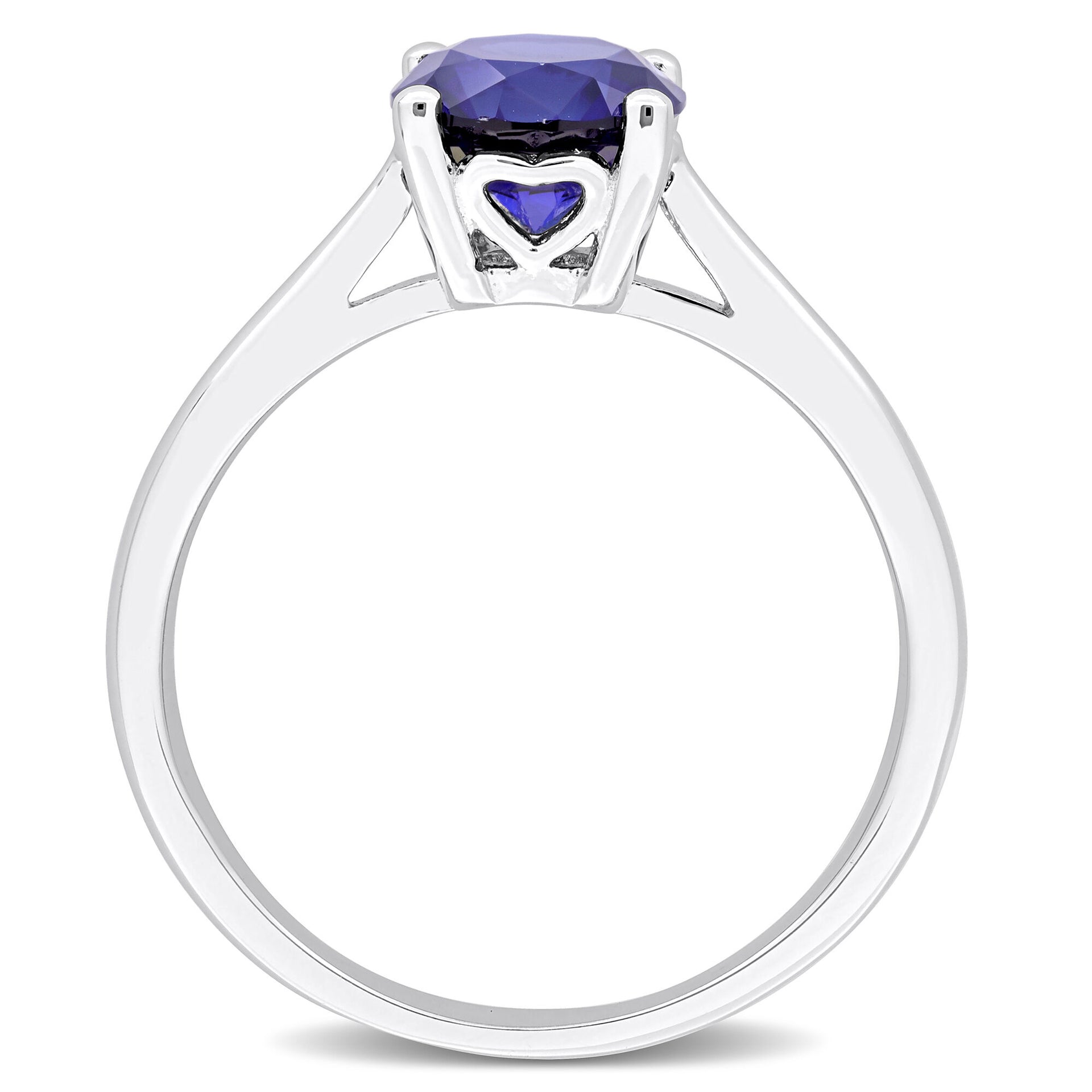 Lab-Created Blue Sapphire Ring in Sterling Silver