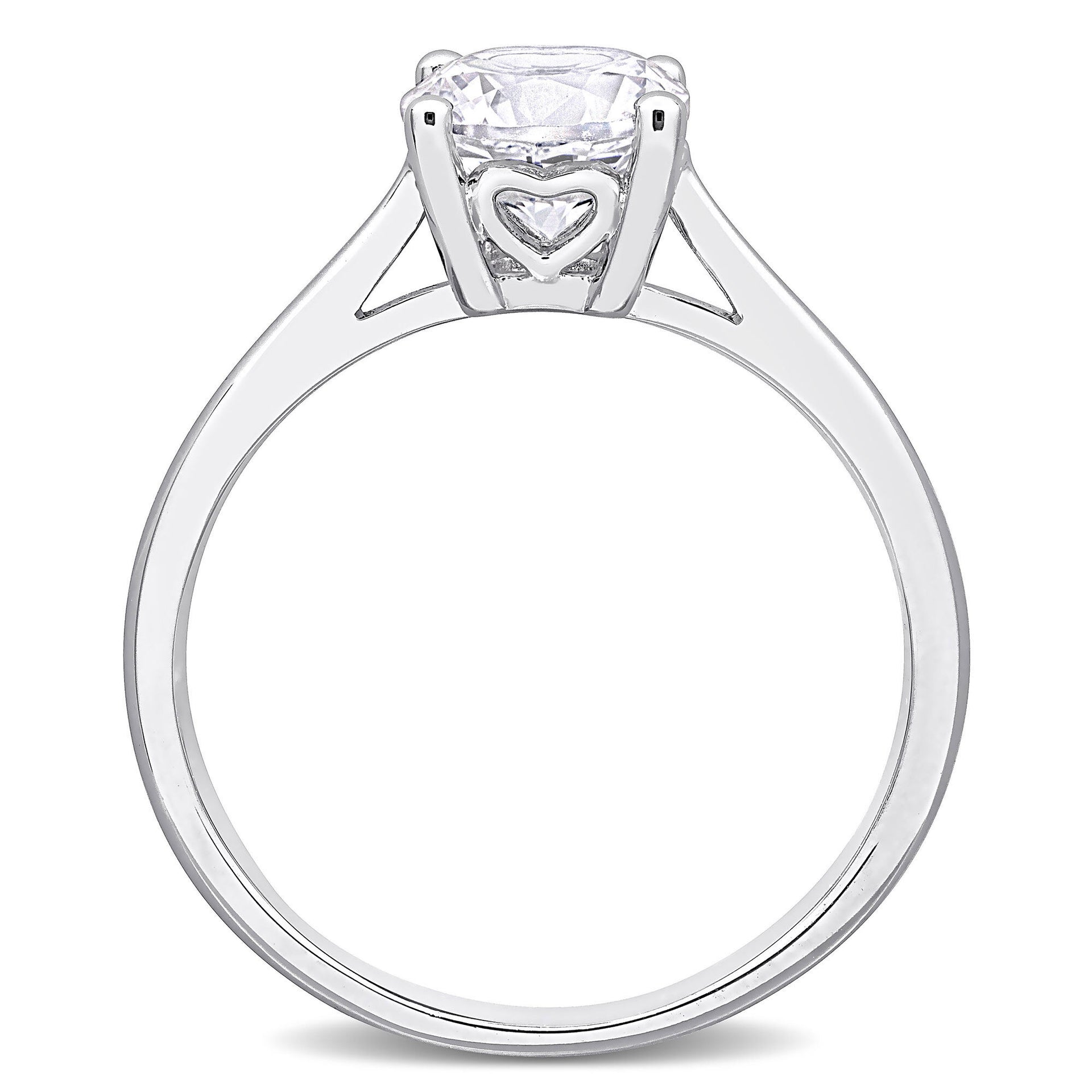 Lab-Created White Sapphire Ring in Sterling Silver