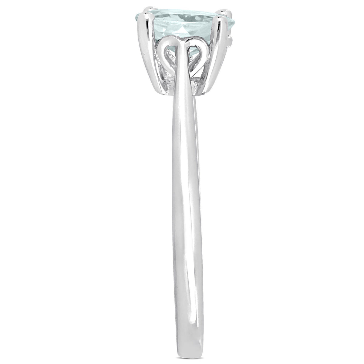 Aquamarine Ring in Sterling Silver