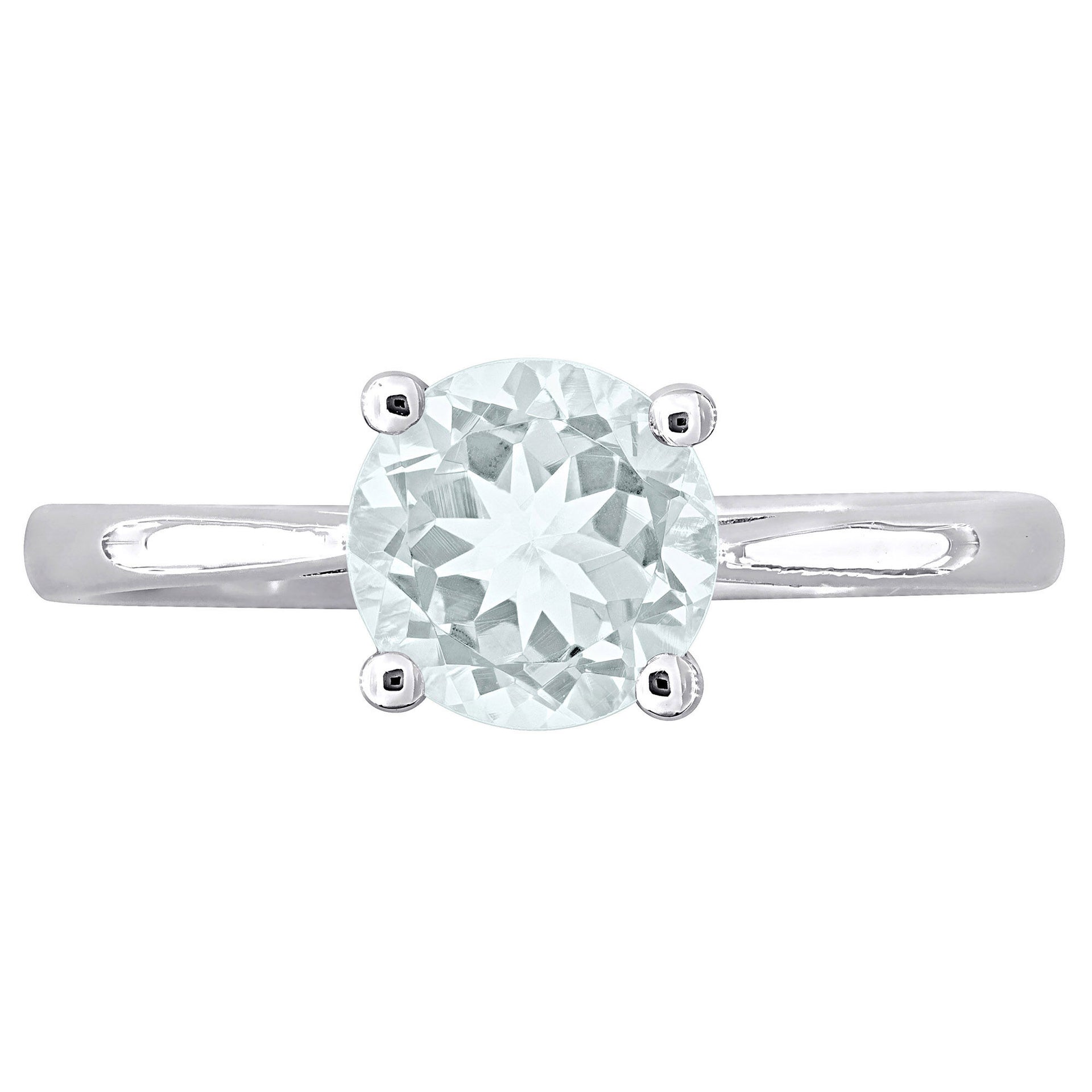 Aquamarine Ring in Sterling Silver