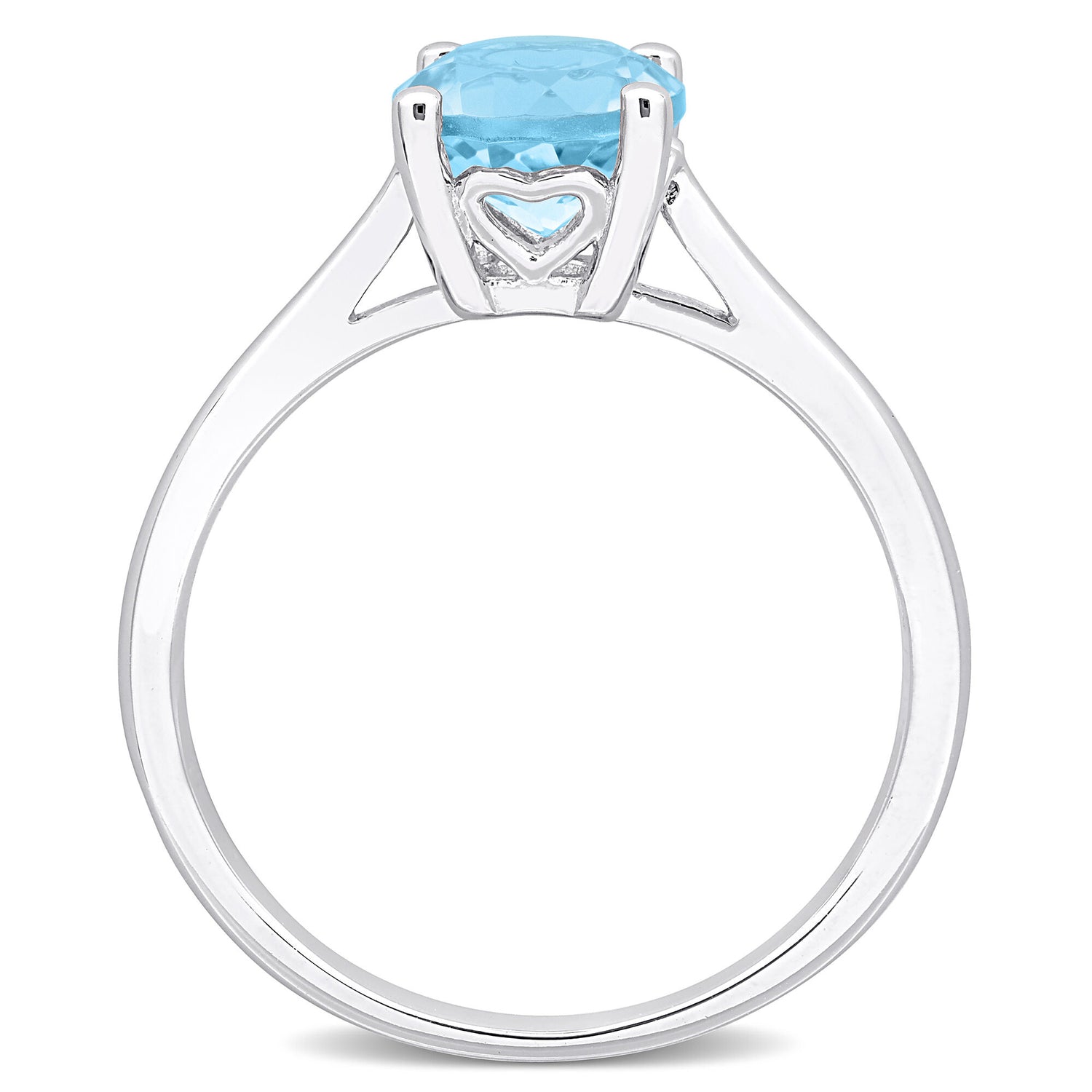 Blue Topaz Ring in Sterling Silver