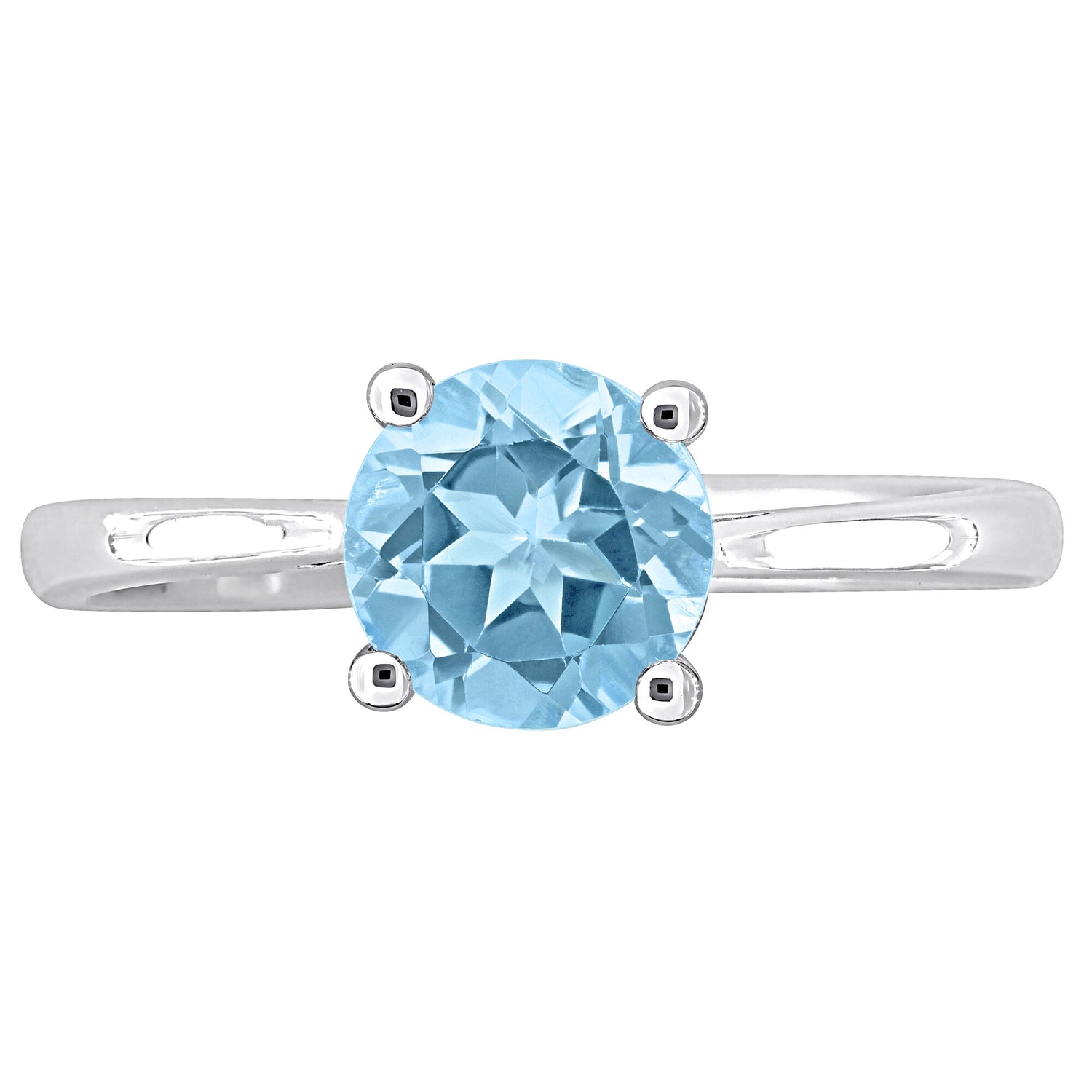 Blue Topaz Ring in Sterling Silver