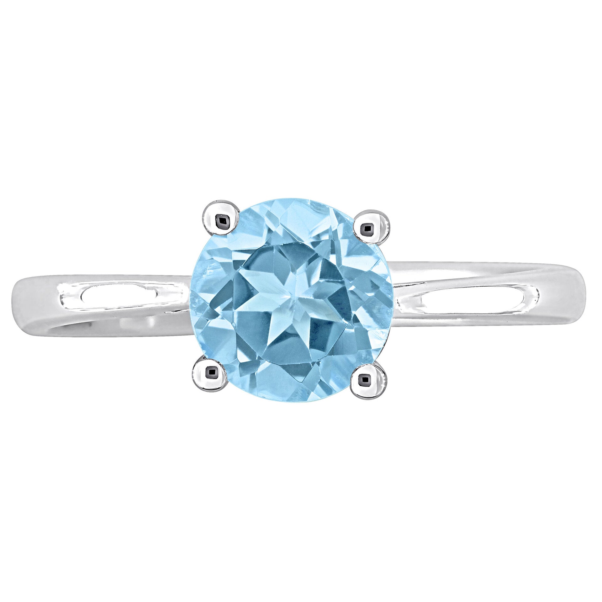 Blue Topaz Ring in Sterling Silver