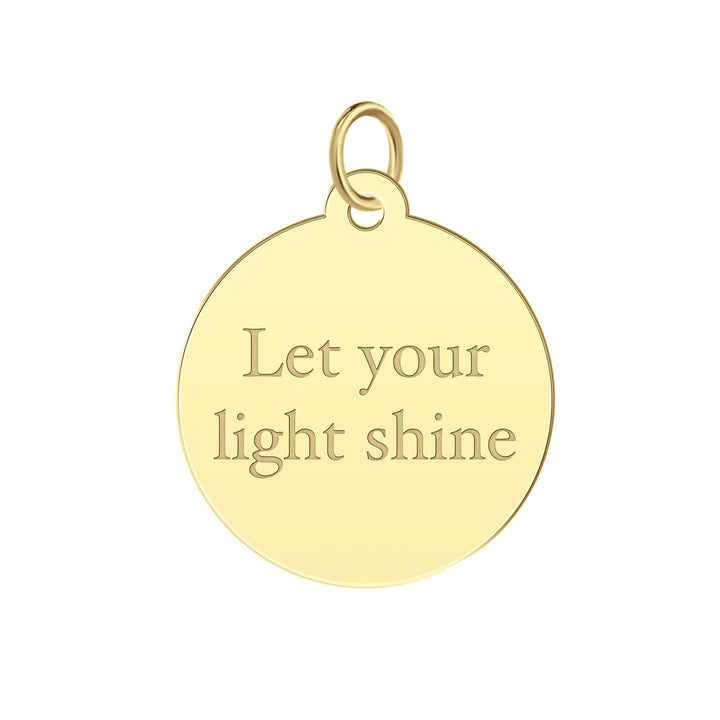 Let Your Light Shine Charm in 10K Yellow Gold