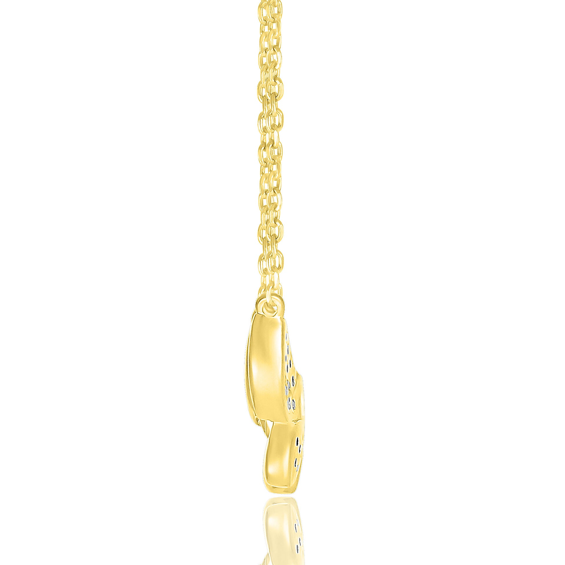 Diamond Butterfly Pendant in 10K Yellow Gold (1/7 ct. tw.)
