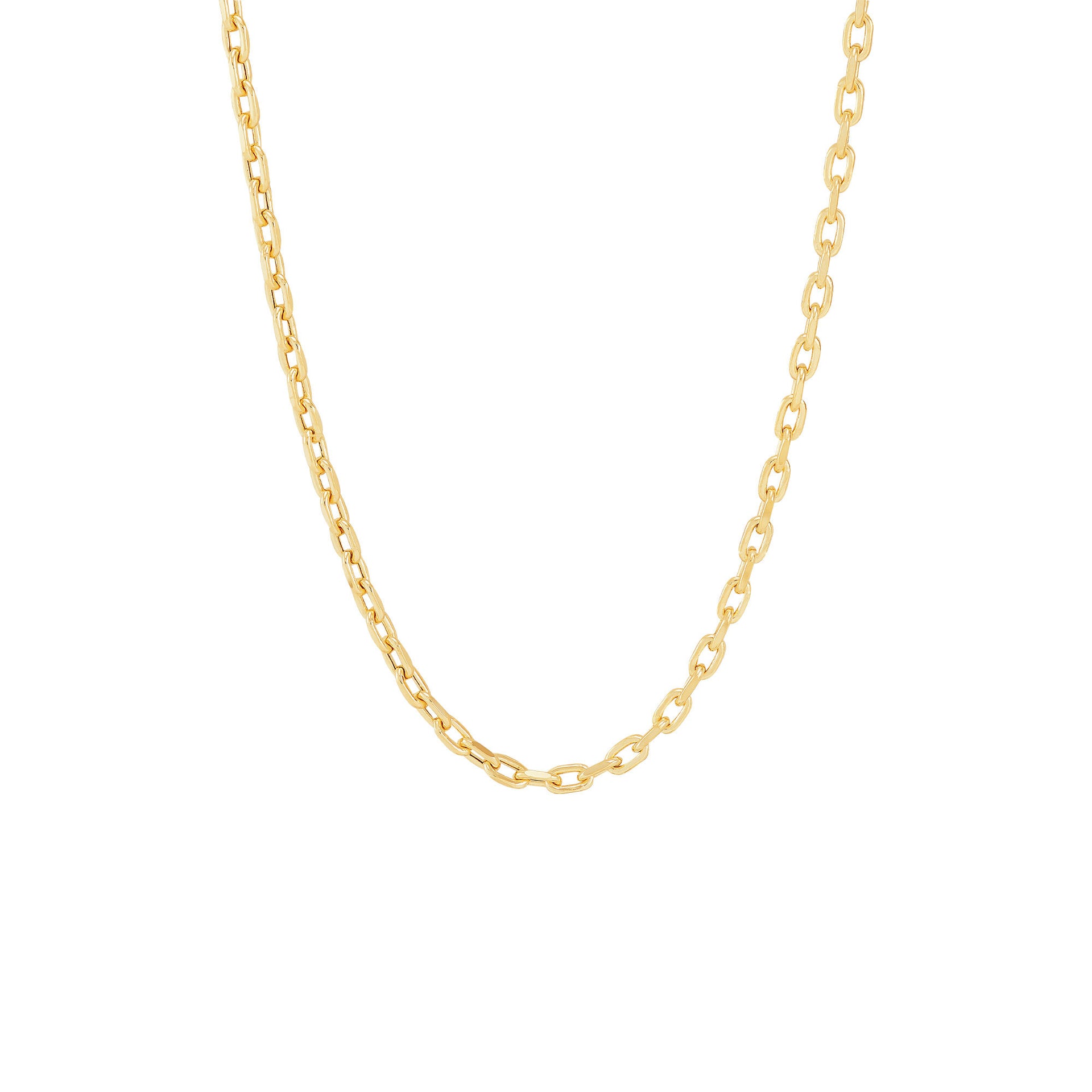 Rolo Chain in 14K Yellow Gold, 3.1MM, 22”