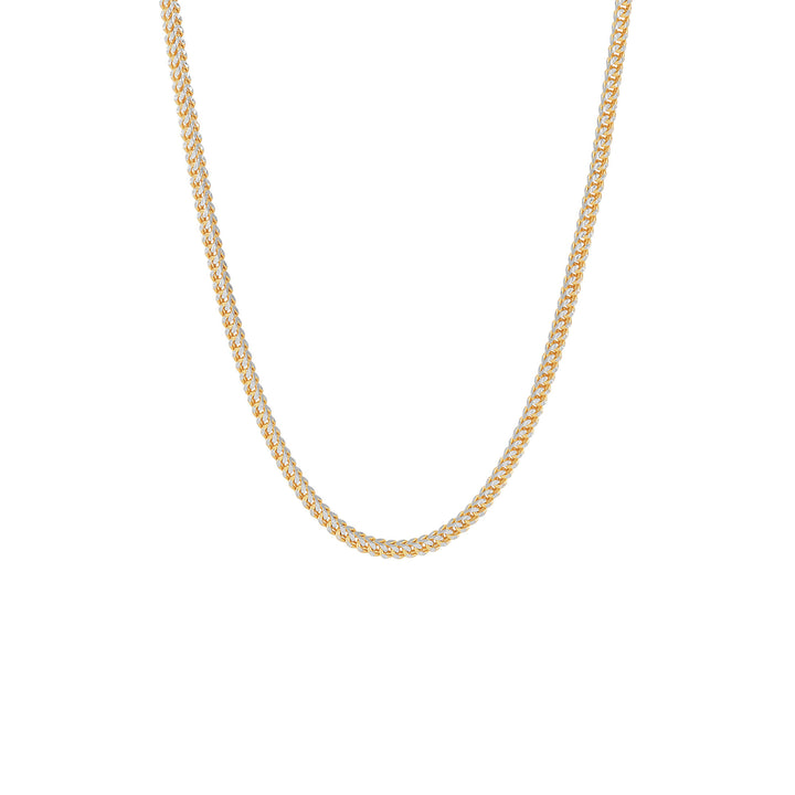 Textured Franco Chain in 14K Yellow Gold, 2.1MM, 20”