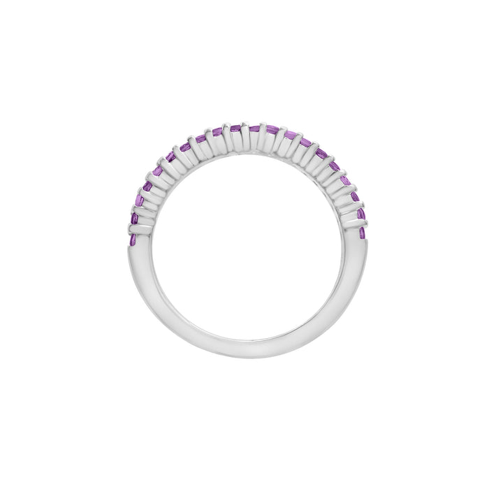 Amethyst Stack Ring in Sterling Silver