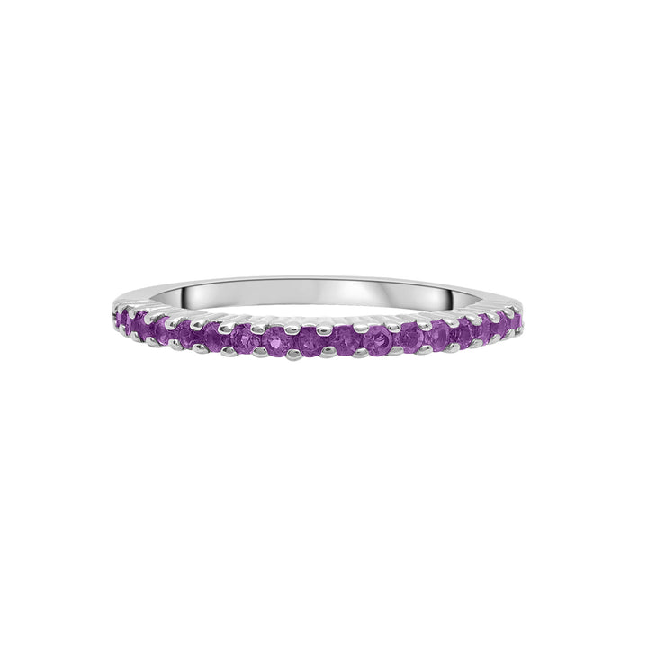 Amethyst Stack Ring in Sterling Silver