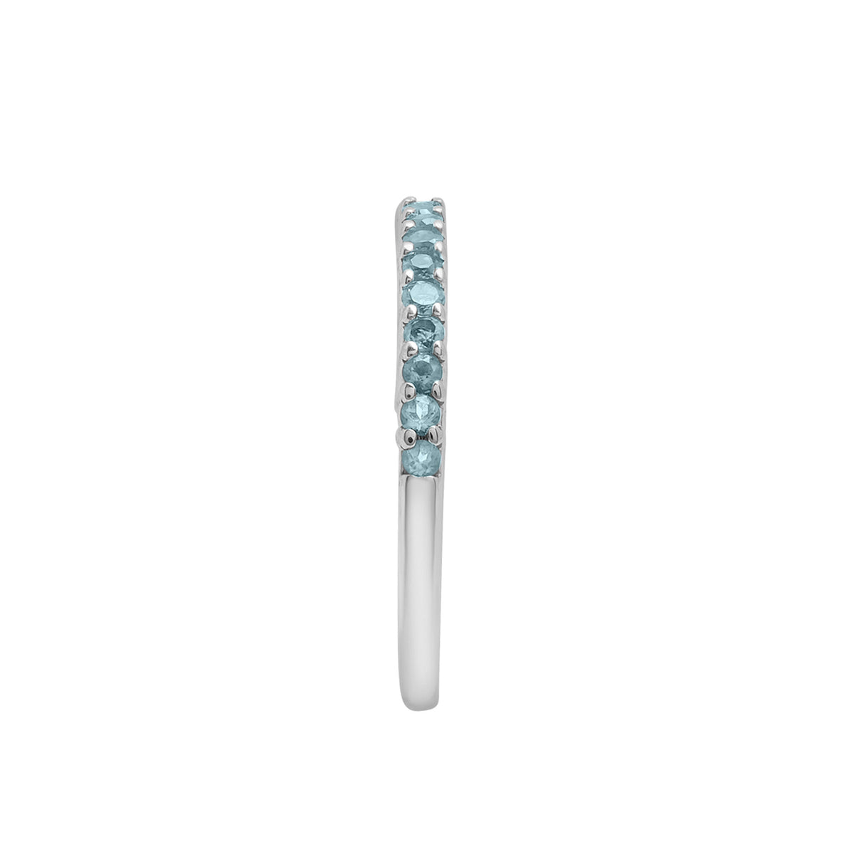 Blue Topaz Stack Ring in Sterling Silver
