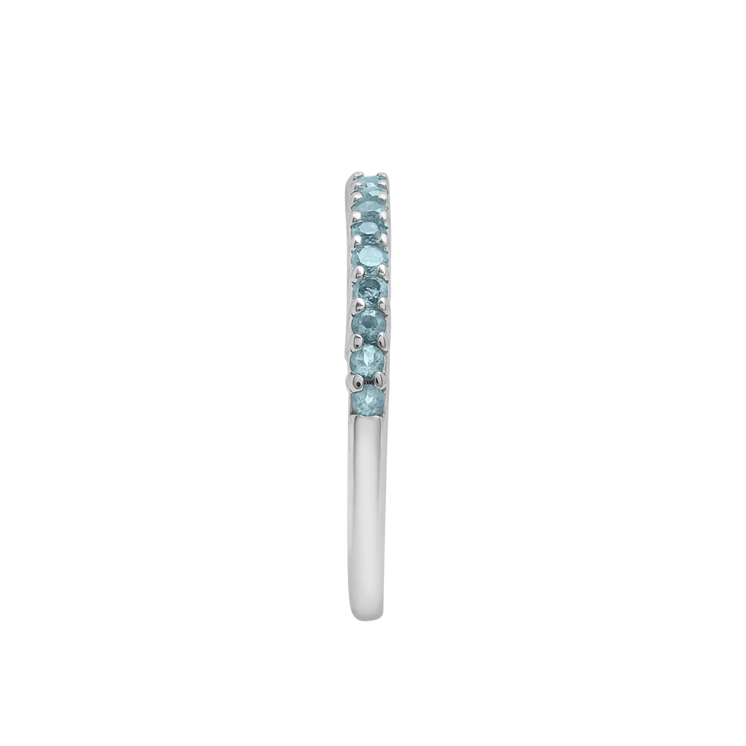 Blue Topaz Stack Ring in Sterling Silver