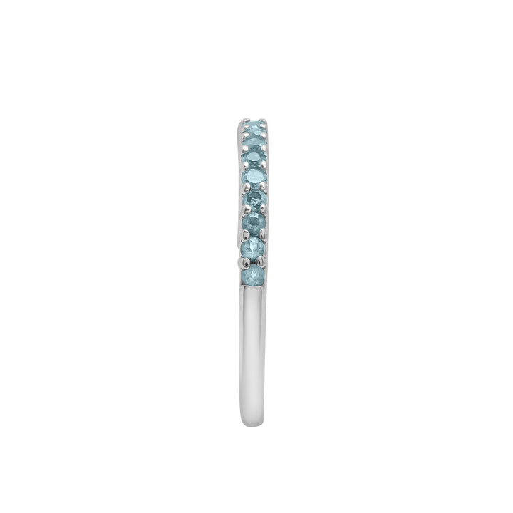 Blue Topaz Stack Ring in Sterling Silver