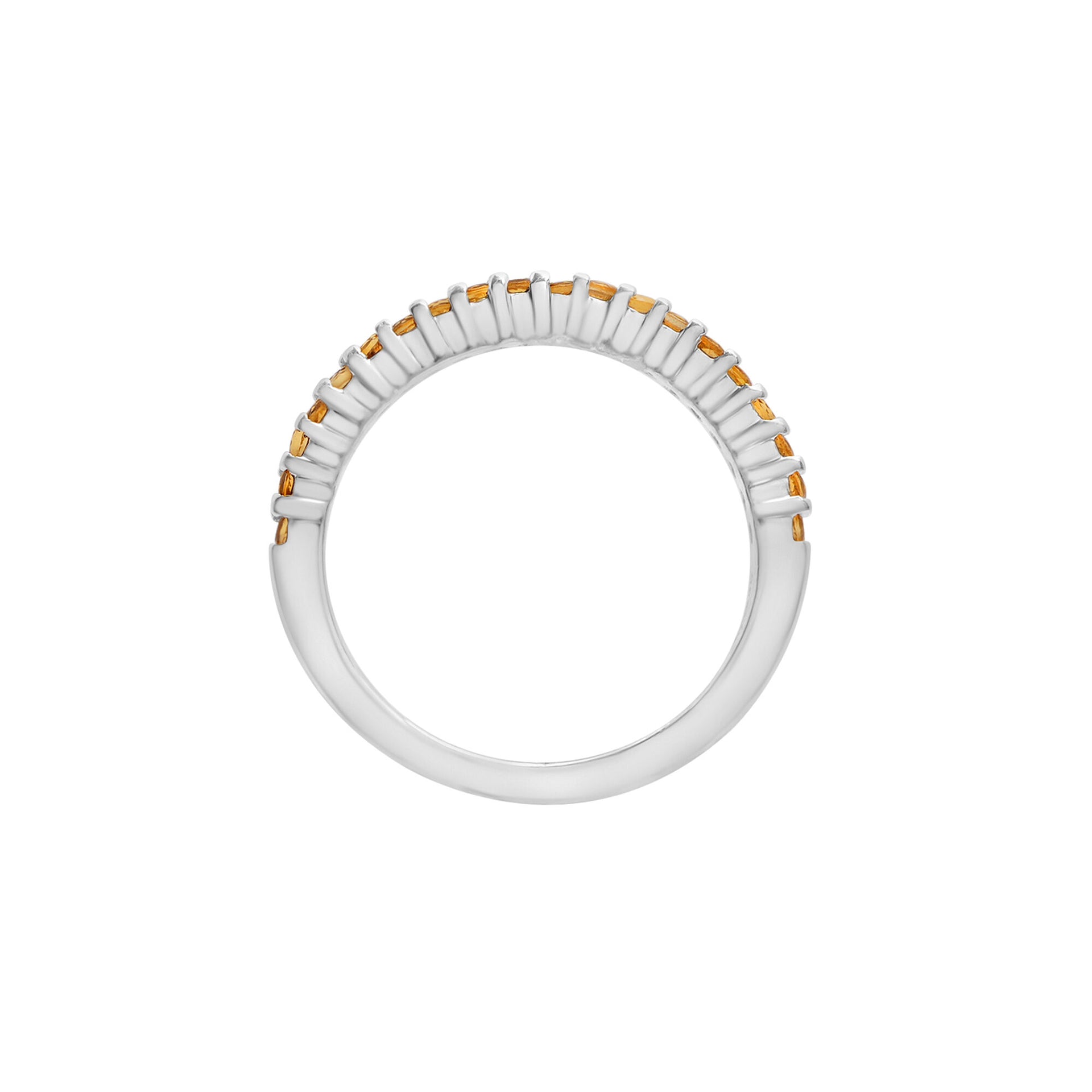 Gemstone Stack Ring in Sterling Silver