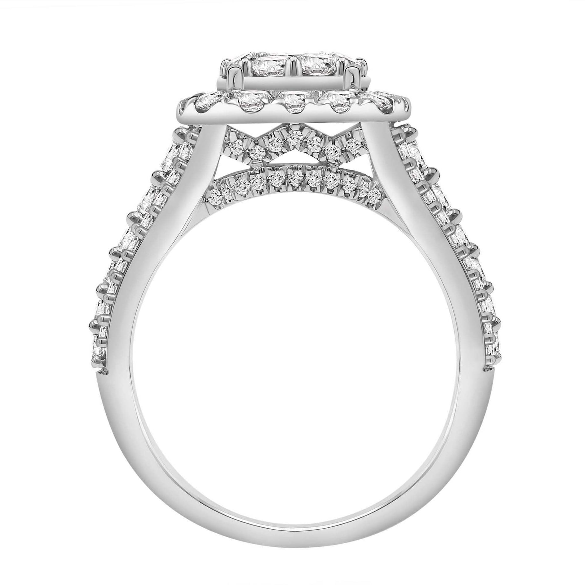 Diamond Engagement Ring in 18K White Gold ( 2 ct. tw.)