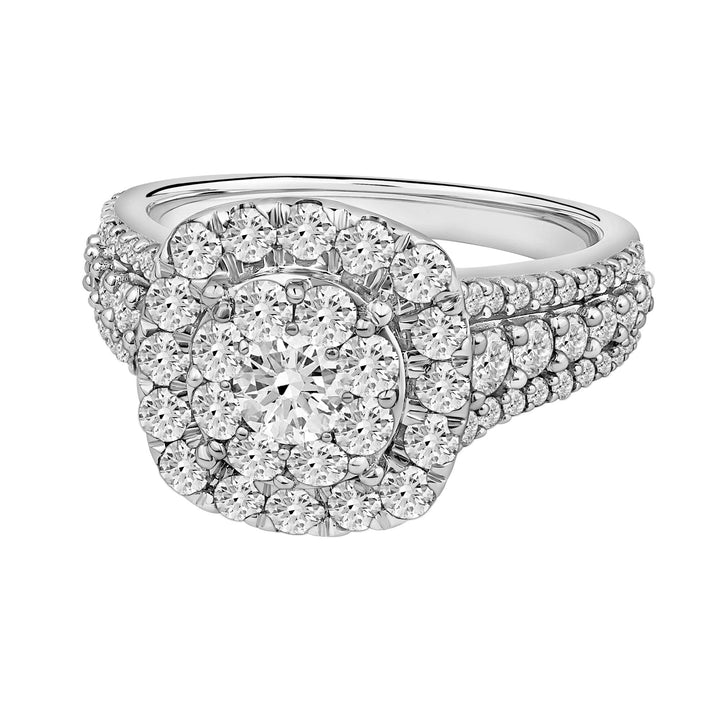 Diamond Engagement Ring in 18K White Gold ( 2 ct. tw.)