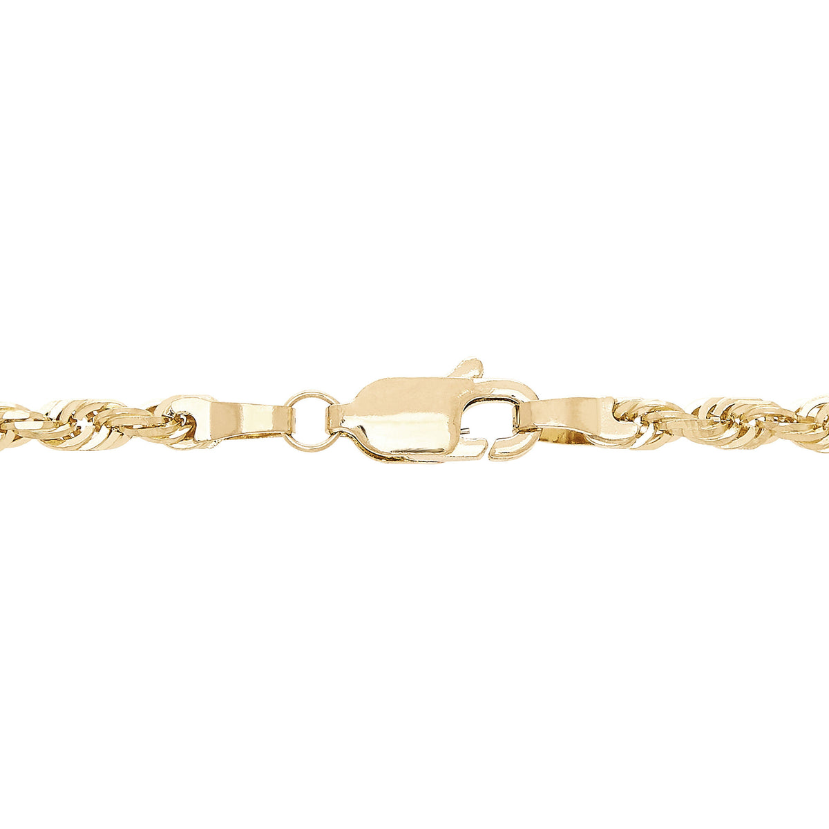 Heavy Hollow Rope Chain in 14K Yellow Gold , 3MM, 24"