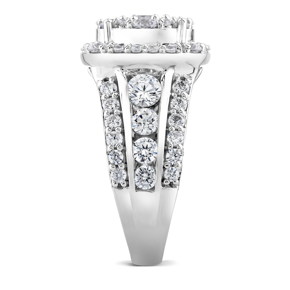 Lab Grown Diamond Engagement Ring in 10K White Gold (4 ct. tw.)