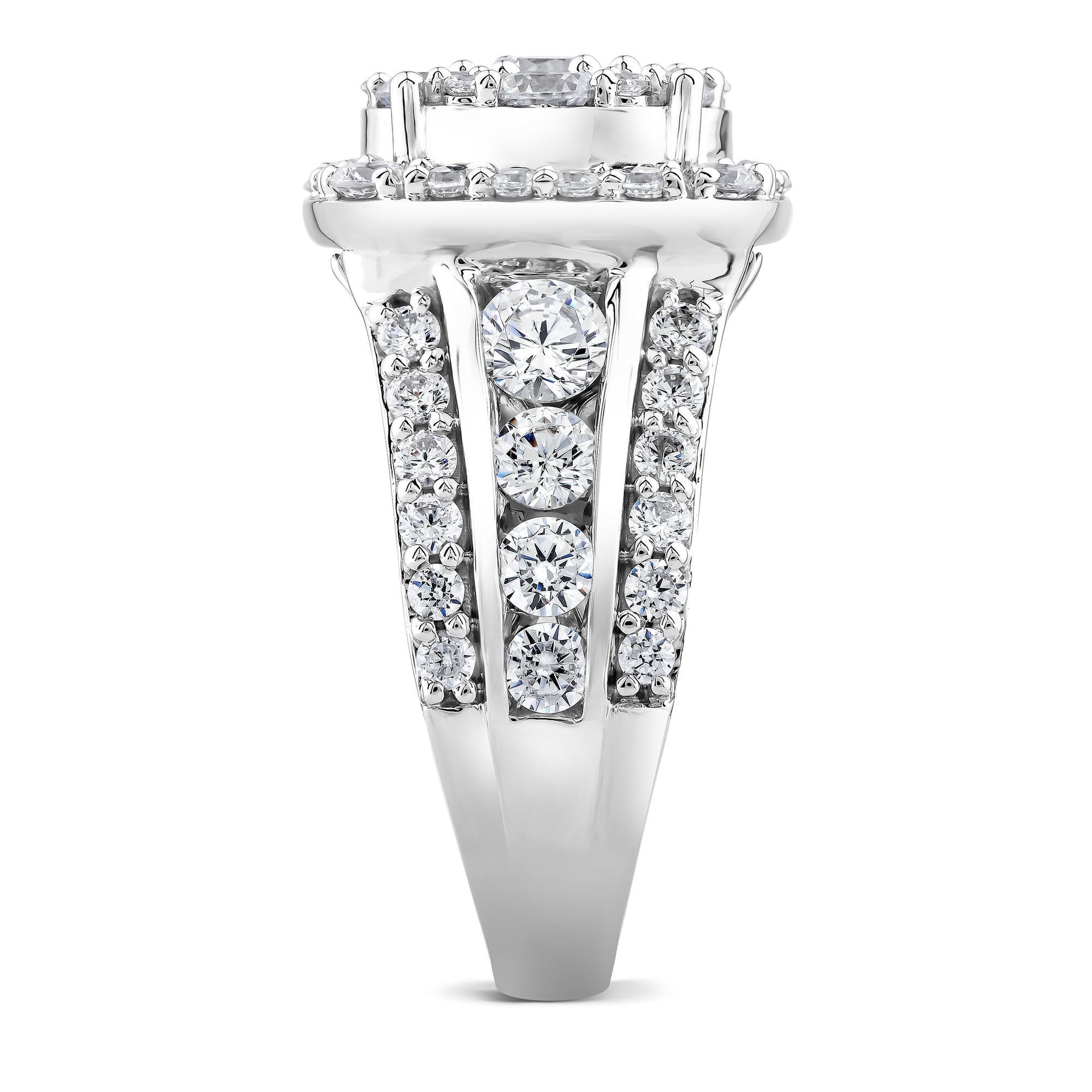 Lab Grown Diamond Engagement Ring in 10K White Gold (4 ct. tw.)