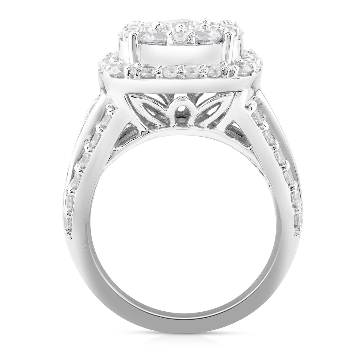 Lab Grown Diamond Engagement Ring in 10K White Gold (4 ct. tw.)