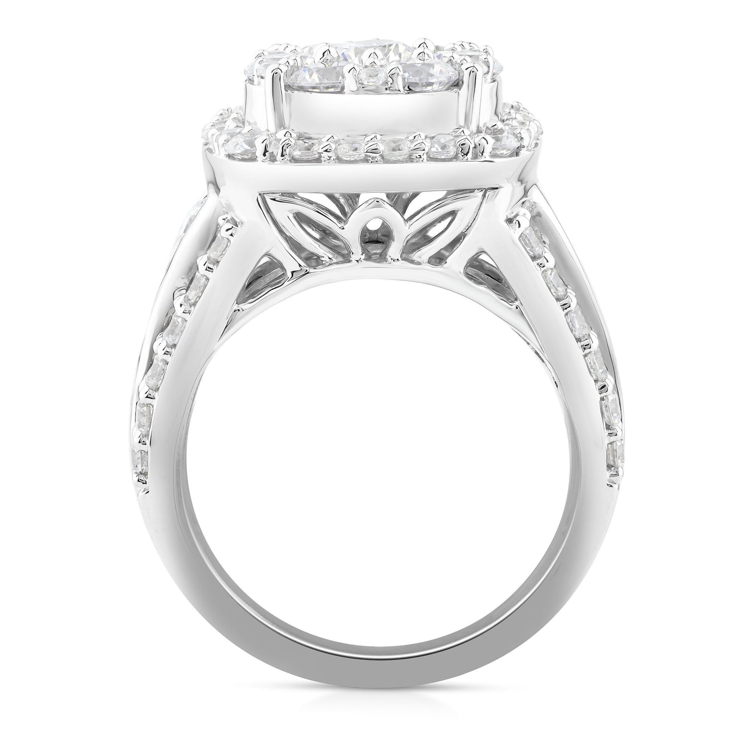 Lab Grown Diamond Engagement Ring in 10K White Gold (4 ct. tw.)