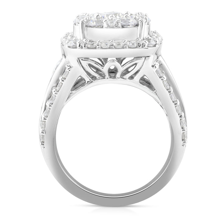 Lab Grown Diamond Engagement Ring in 10K White Gold (4 ct. tw.)